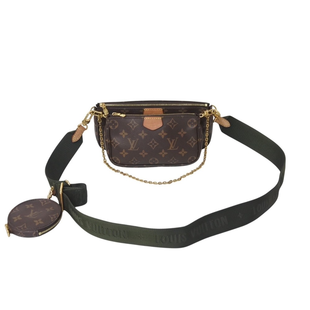 LOUIS VUITTON Multipochette Accessoires Khaki Green Shoulder Bag Monogram